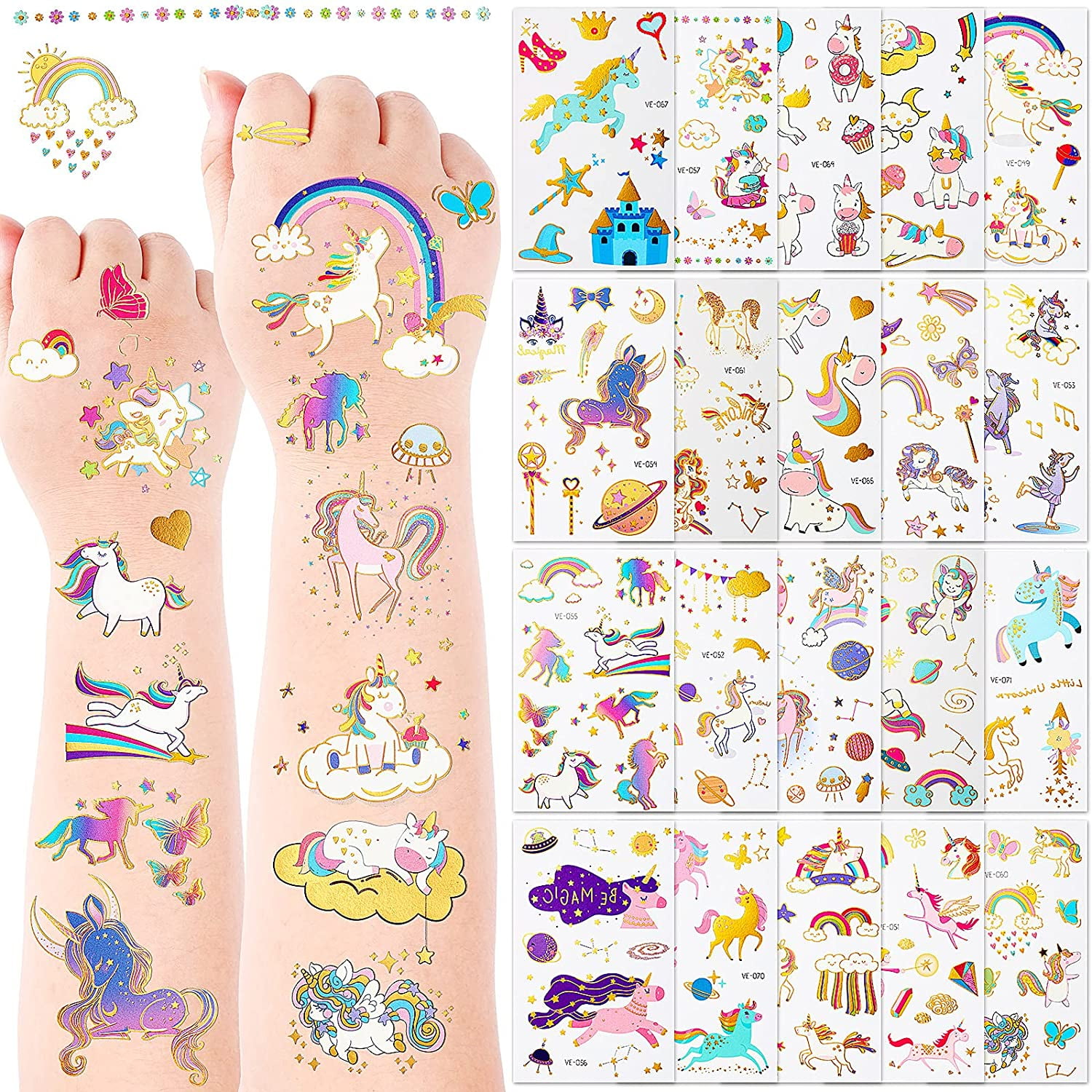 Kids Temporary Tattoo  Unicorn Bcd029  Balloons4you  New Zealand Party  Decoration  Party Balloons Shop