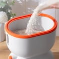 thumbnail image 3 of Caja de almacenamiento de arroz 6.5KG de cereales Contenedor de naranja Sunnimix Estuche de almacenamiento de granos, 3 of 8