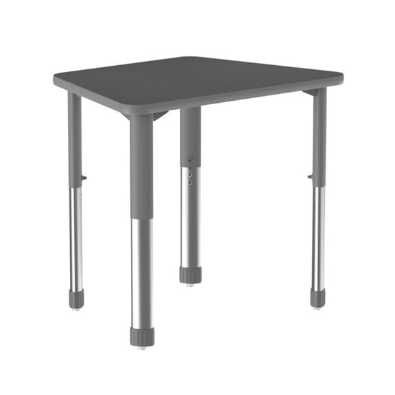 Commercial Thermal Fused Wood Laminate Top Collaborative Desk Black