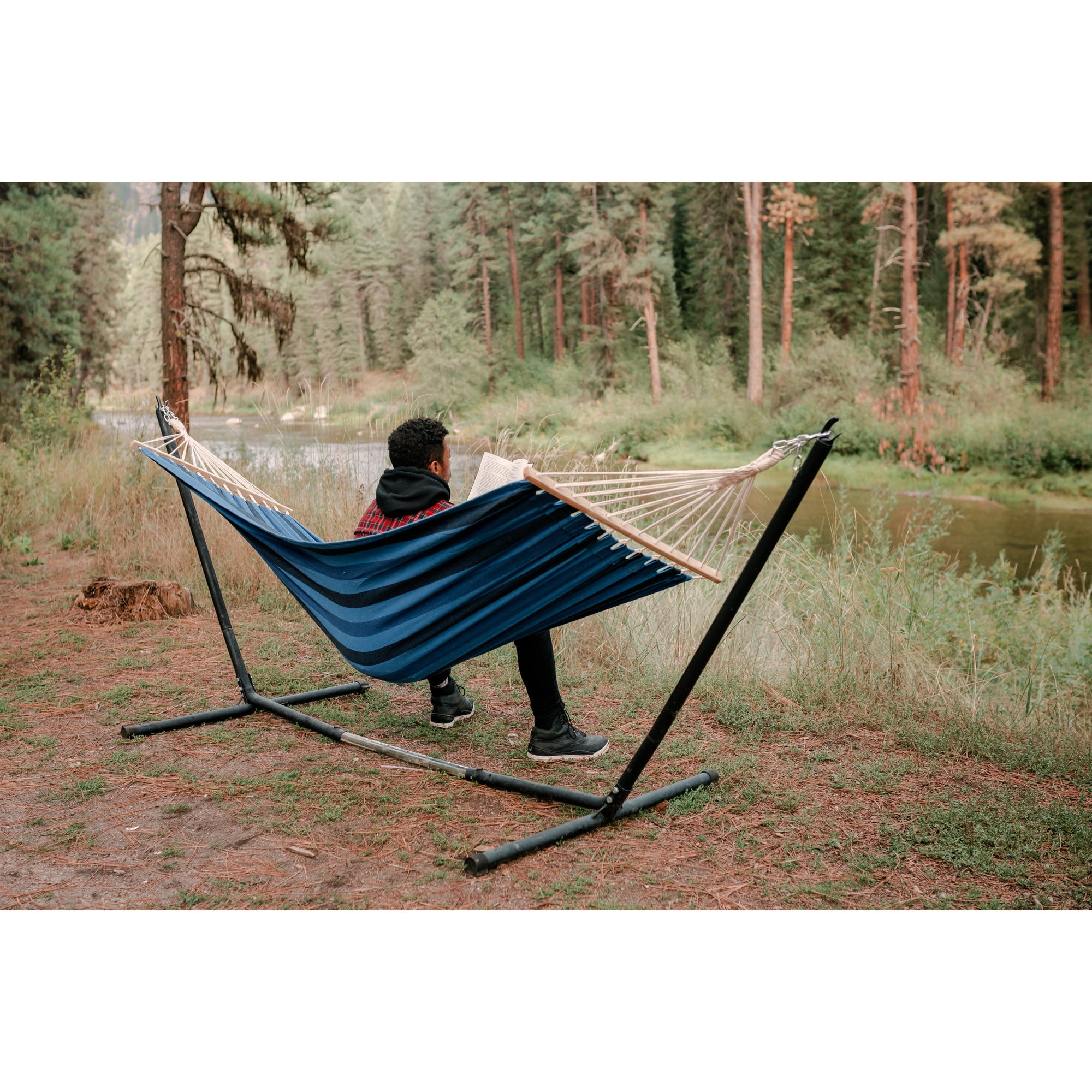 Stansport Cotton Blend Bahamas Hammock - Blue