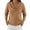 Brown-Shirts for women, variant on FNFYFH Cowl Neck Tops for Women Long Sleeve Ribbed Tops Lightweight Sweaters