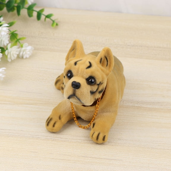 Soimiss Car Dashboard Decorations Dog Car Shaking Head Dog Adornment Resin 1Pcs