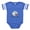 Royal Blue, variant on CafePress - Stork Baby Venez 2 - Cute Infant Baby Football Bodysuit