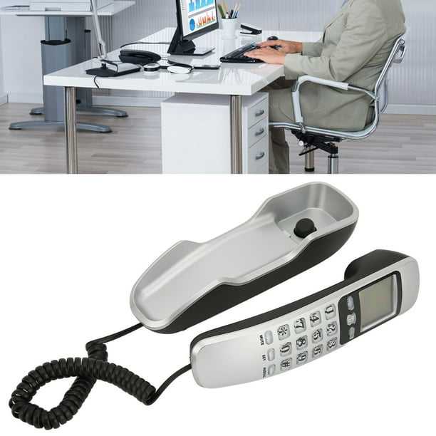 KXT888CID Teléfono Fijo con Cable con Pantalla LCD Identificador de Llamadas Función de Verificación y Eliminación de Memoria Fácil de Usar para Hotel de Oficina en Casa