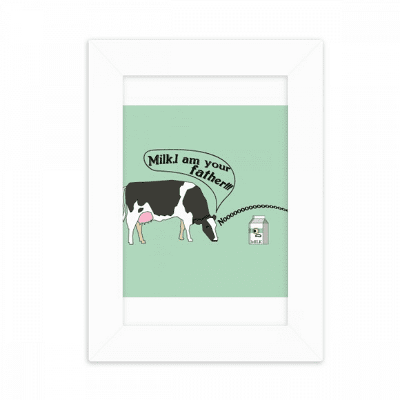 Origin Cow Milk Art Deco Fashion Desktop Photo Frame Picture Display Decoration Art Painting