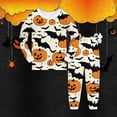 thumbnail image 2 of Shadoumai Halloween Pajamas Cowl Neck Cute Printed Shirt and Pant Set with Pockets Comfortable Homewear Clothes 2 Piece Pjs Clothes Set Gifts for, 2 of 3