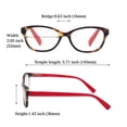 thumbnail image 6 of EYEGUARD 8 Pairs Muticolor Reading Glasses For Women，Lightweight Fashion Readers with Spring Hinges +1.50, 6 of 6