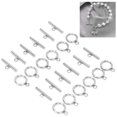 thumbnail image 4 of T-Bar Clasps, Lightweight Convenient Toggle Clasps Portable  For Bracelet For Necklace, 4 of 8