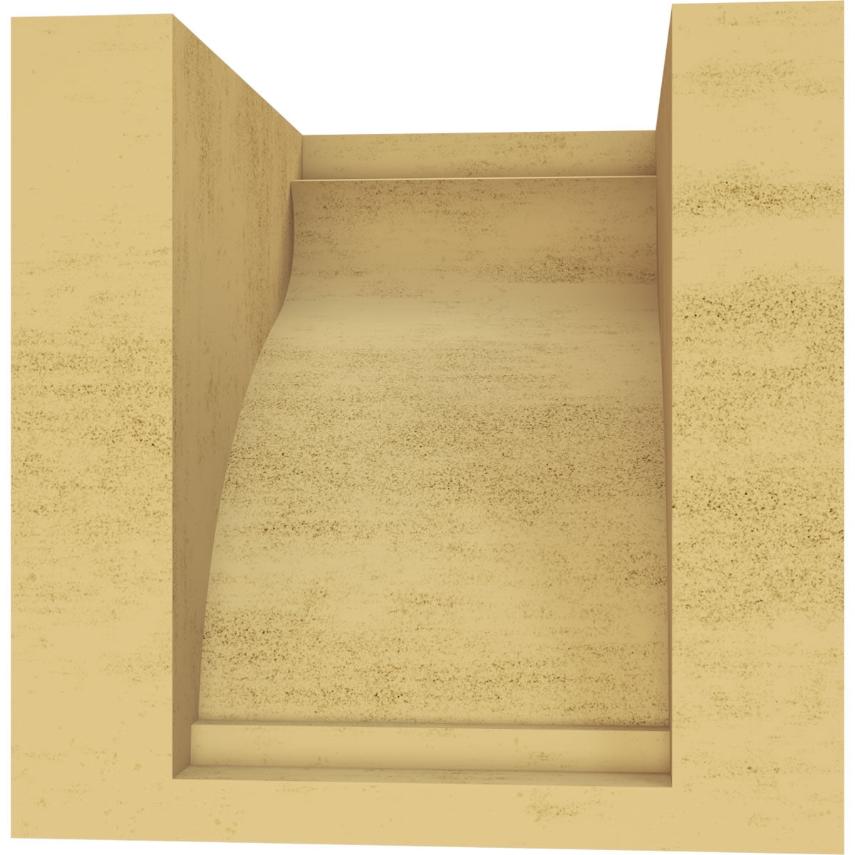 5"W x 5"D x 5"H Wide Helena Rough Cedar Woodgrain TimberThane Corbel, Primed Tan