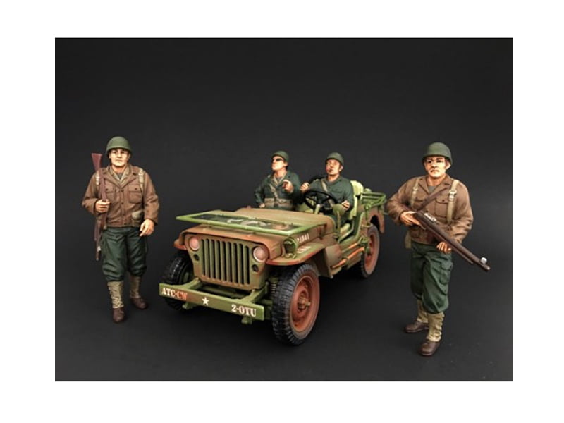 1/24 Scale Modern US Soldier With Stand Figure Model Kits Garage Kit 75mm 2 Head 