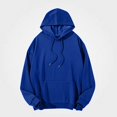 thumbnail image 2 of Babcutegg Mens Big & Tall Pullover Hoodie Drawstring Long Sleeve Casual Sweatshirt with Kangaroo Pocket Size 4XL, 2 of 8