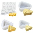 thumbnail image 6 of 3D Cheese Shape Silicone Mousse Mold for Baking Cake Candy/French Dessert/Pastry/Chocolate Mold Cheese Silicone Cake Mold Chocolate Dessert Pastry Mousse Bread Baking Tool, 6 of 8
