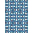 thumbnail image 1 of Ahgly Company Machine Washable Indoor Rectangle Transitional Celeste Blue Area Rugs, 2' x 5', 1 of 7