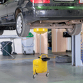 thumbnail image 3 of Réservoir d'Égouttage d'Huile Portable à Air – Capacité de 8 Gallons, Entonnoir Réglable (28-62 Pouces), Roues Pivotantes à 360° et Boîte à Outils Intégrée pour des Changements d'Huile Efficaces au Garage – Orange, 3 of 7
