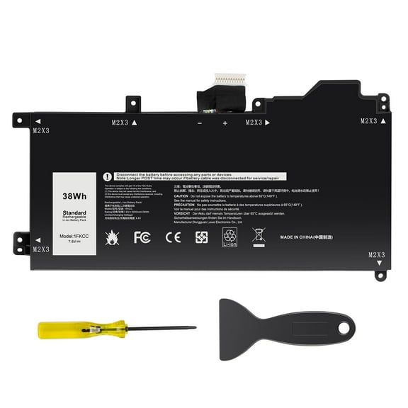 1FKCC Laptop Battery Replacement for Dell Latitude 7200 7210 2-in-1 Series Notebook T04J T04J001 T04J002 T5H6P 09NTKM 9NTKM 0D9J00 D9J00 0KWWW4 KWWW4 7.6V 38Wh 4750mAh