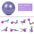 thumbnail image 4 of 5pcs Yoga Set Anti-Burst Exercise Body Fitness Ball Set with 9.8 Inch Yoga Ball Yoga Block Resistance Loop Band Exercise Band, 4 of 8
