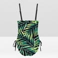 thumbnail image 5 of Summer Saving pimelu Bathing Suit for Women Tankini Swimsuits for Women One Piece Swimsuit Bathing Suit with Drawstring Beach Leaves Print Tummy Control Swimsuit Womens Bathing Suits, 5 of 6