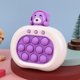 thumbnail image 1 of Juego De Empuje Rápido Burbuja de empuje con juguetes sensoriales de luz de sonido para suministros de regalos para niños (azul arcoíris), 1 of 7