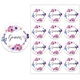 thumbnail image 5 of Gracias Gracias Marco Floral Etiqueta Autoadhesiva Sello Etiqueta Fiesta Navidad Boda Acción de Gracias Pegatina Decoración, 5 of 5