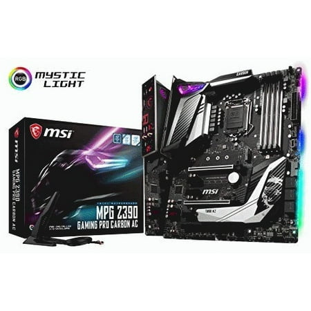 MSI MPG Z390 Gaming PRO Carbon AC LGA1151 (Intel 8th and 9th Gen) M.2 USB 3.1 Gen 2 DDR4 HDMI DP Wi-Fi SLI CFX ATX Z390 Gaming (Best Atx Motherboard For Gaming)