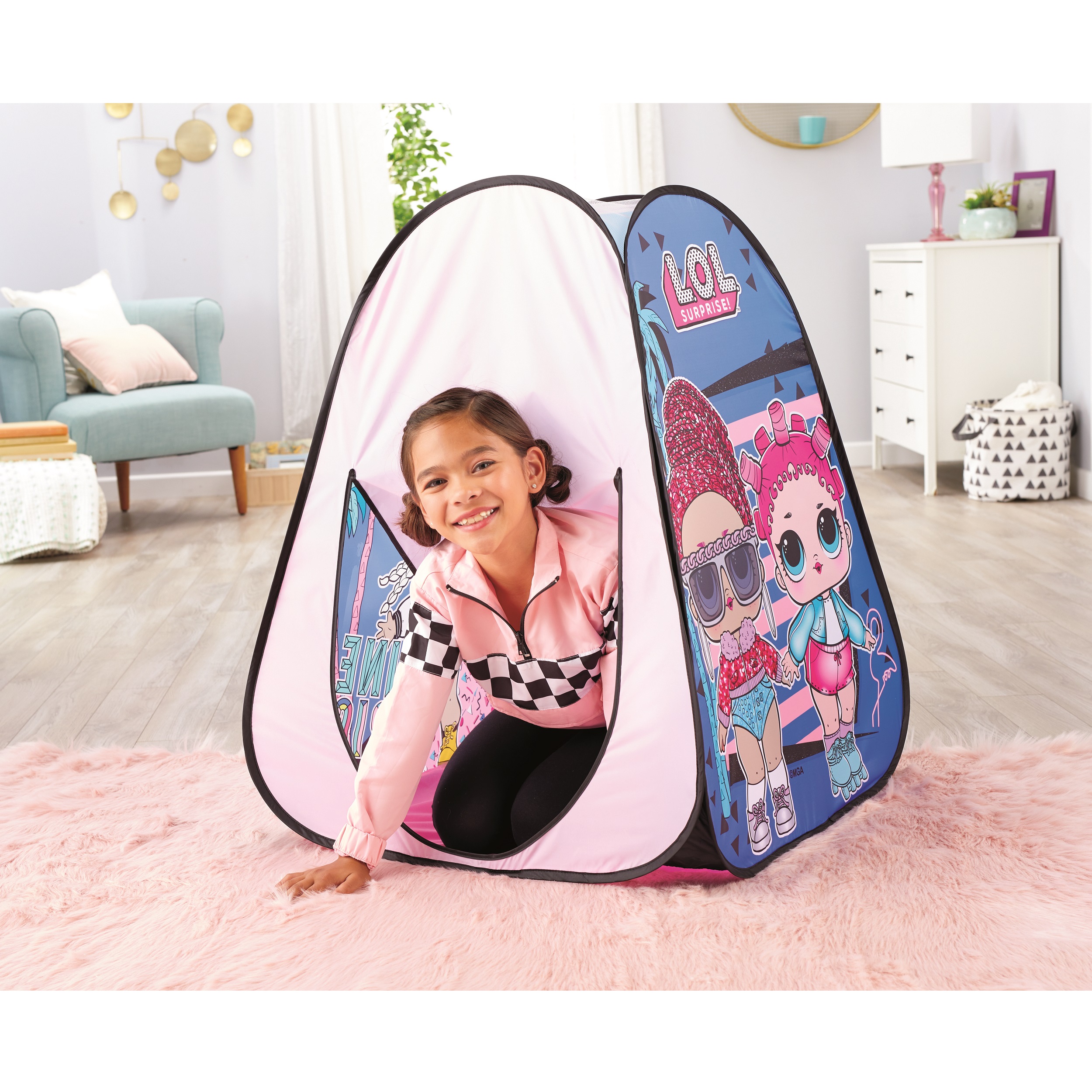 LOL Surprise Indoor/Outdoor Pop-Up Play Tent With Fold-Up Door, Great Gift for Kids Ages 4 5 6+ - image 3 of 6