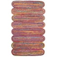 thumbnail image 2 of SAFAVIEH Cape Cod Nowell Striped Braided Area Rug, 4' x 6', Red/Multi, 2 of 7