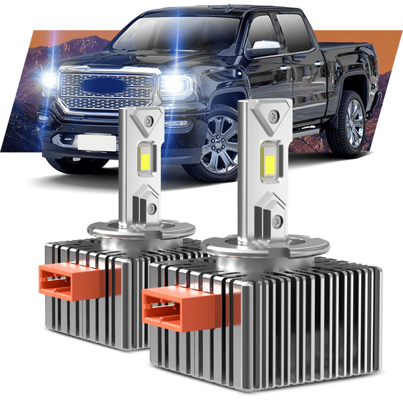 Fits 2016-2018 GMC Sierra 1500 LED Headlight Bulb HID Replacement Kit D5S High Low Beam
