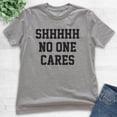 thumbnail image 2 of Kids Shhh No One Cares T-shirt, Youth Kids Boy Girl T-Shirt, Funny Shirt, Sarcastic Shirt, Dark Heather Gray, Small, 2 of 4