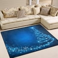 thumbnail image 2 of SKYSONIC Blue Bright Trees 80x58 inches Lightweight Soft Area Rug Mat Indoor Floor Rugs Home Decoration for Kids Room Living Room, 2 of 6