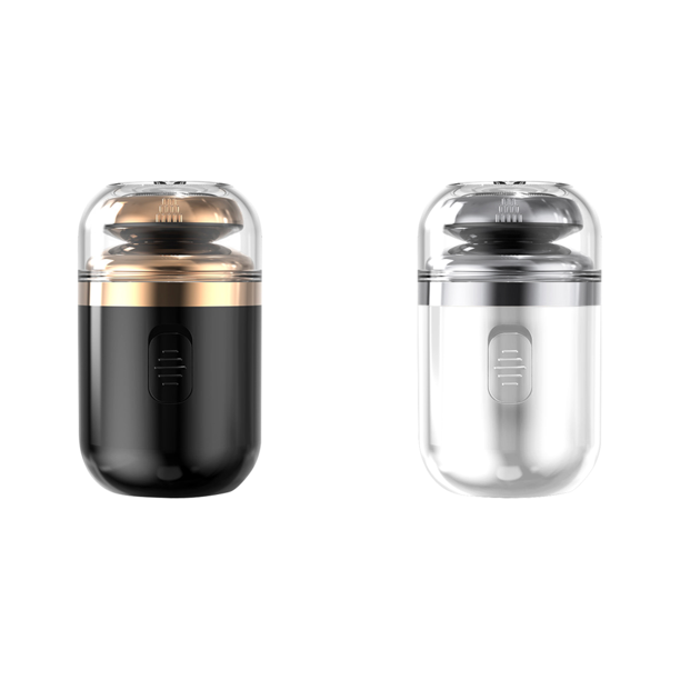 Maquinilla Afeitar en Cápsula para Hombres Mini Afeitadora Lavable Afeitadora Eléctrica para Coche (negro)