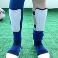 thumbnail image 3 of Protectores de piernas de fútbol para niños, correas reforzadas y duraderas, rodilleras, protectores de piernas para entrenamiento de competición, espinilleras, 3 of 4