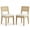 Oak, variant on Garvee Rattan Dining Chairs Set of 2, 22.4 x 19.3 x 32.1", Upholstered Dining Chairs, Oak