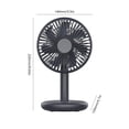 thumbnail image 3 of Ventilador De Escritorio Ventiladores de 4 velocidades Mini ventilador de piso para exteriores con carga USB para el hogar, la oficina y el campamento al aire libre Wdftyju Libre de BPA, 3 of 3