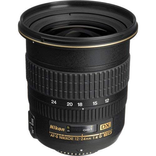Nikon AF-S DX NIKKOR 12-24mm F/4G IF-ED Zoom Lens with Auto Focus for Nikon DSLR Cameras International Version (No warranty)