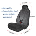 thumbnail image 2 of Lsque Black Spider On Web Pattern Car Seat Covers for Front Seats , Waterproof Seat Covers for Cars, Sporty Front Seat Covers,Car Seat Cover Protector Front Seats, 2 of 5