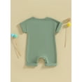 thumbnail image 4 of Bagilaanoe Newborn Baby Girl Boys Summer Jumpsuit Short Sleeve Bodysuit 3M 6M 12M 18M Infant Casual One Piece Romper, 4 of 9