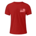 thumbnail image 7 of 1776 2026 Shirt Mens 4th of July Shirts American Flag Patriotic Short Sleeve T-Shirt,Red, 7 of 7