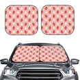 thumbnail image 2 of Balery 2 Piece Strawberry Car Windshield Sun Shade|Foldable Front Windshield Shade for Car Front Window for Most Sedans SUV Truck-Large, 2 of 7