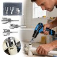 thumbnail image 2 of PPR Type 1/2 Inch And 3/4 Inch Integrated External And Internal Threaded Cutting Made Of Steel For Household Use. 1 Inch Threaded Water Threading . Left Hand Drill Bit Set Aluminum Carbide Burr Set, 2 of 4