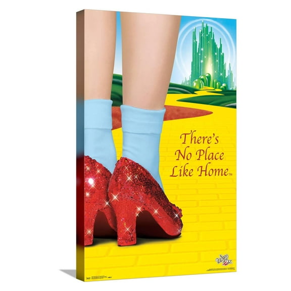 The Wizard Of Oz - No Place Like Home Canvas Wall Poster, 14.725" x 22.375"