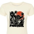 thumbnail image 3 of Marvel Black Panther - Linocut Style Print - Juniors Fitted Graphic T-Shirt, 3 of 5