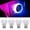 Color flashing, variant on Yihuala 4Pcs Small Car LED Lamp Cars Cigarettes USB Atmospheres Light Indoor Decorative Light Lighting