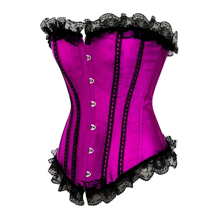 Penkiiy Corset Tops for Women Classic Corset Lace up Boned Waist