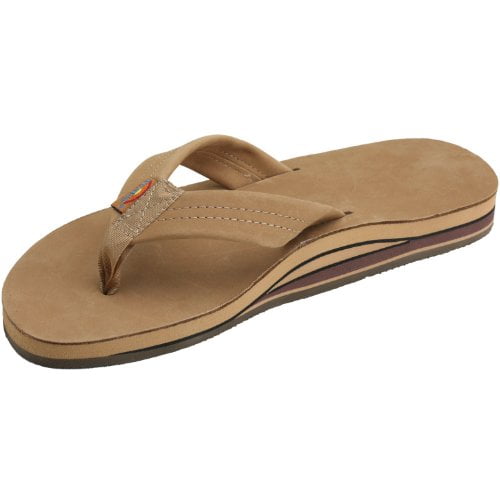 rainbow sandals men's double layer premier leather