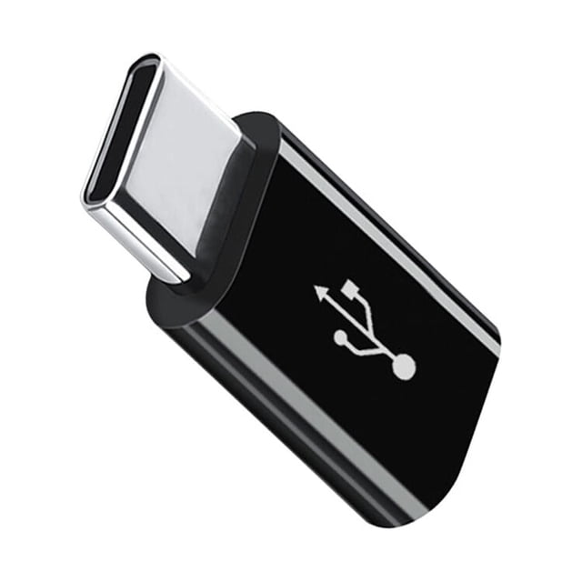 Inteprter Adaptador de teléfono Micro USB a tipo -C Cabezal de conversión de datos Reemplazo del adaptador OTG de carga rápida para Android Teléfono y Comunicación