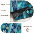 thumbnail image 6 of Teal Blue Starfish Coastal Round Area Rug 8Ft Washable Large Circle Rugs for Living Room Dorm, Nautical Coral Shell Ocean Summer Non-Slip Carpet Floor Mats Indoor Outdoor Carpet Runner Home Decor, 6 of 8