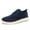 Blue, variant on YOURDIARY Men's Mesh Sneakers Oxfords Lace-Up Lightweight Casual Walking Shoes