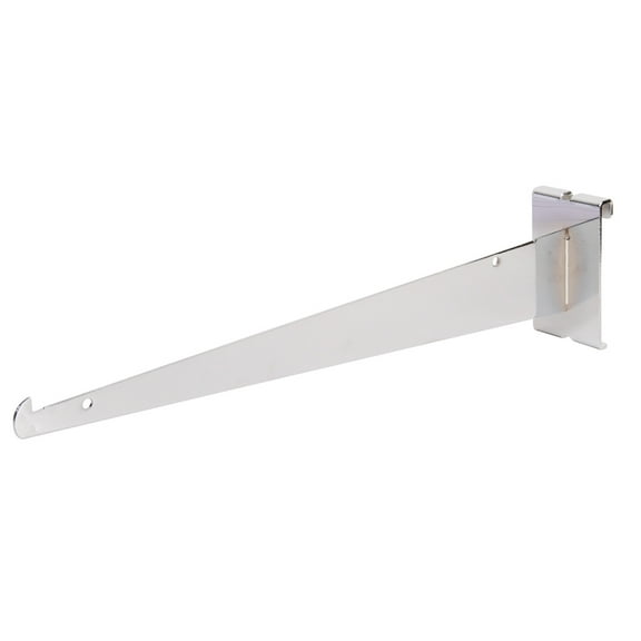 Econoco Shelf Support Bracket for grid panels, 14", Chrome - Pack of 48