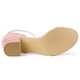 thumbnail image 5 of Sandalias De Tacón Bajo Con Correa De Tobillo Para Mujer Rosa claro 38, 5 of 6