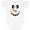 AA-White, variant on Inktastic Cute Smiling Snowman Face with Carrot Nose Boys or Girls Baby Bodysuit